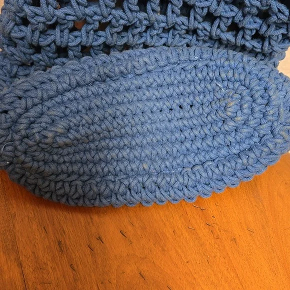 J. Crew Blue Crochet Tote Bag - Picture 4 of 4